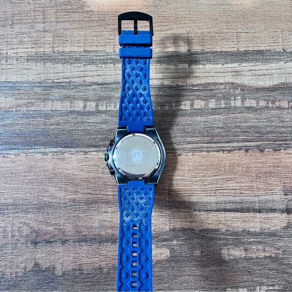 Men's Citizen Eco-Drive BRT Chronograph Watch Navy Blue Band - Picture 5 of 9